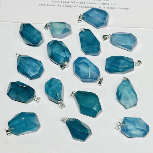 Gemstone Pendants Jewelry Aquamarine random style & natural & DIY Sold By PC