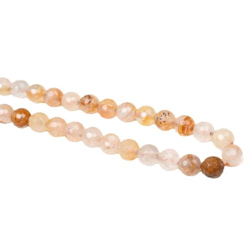 Natural Quartz Jewelry Beads Golden Healer Quartz polished DIY Sold By Strand