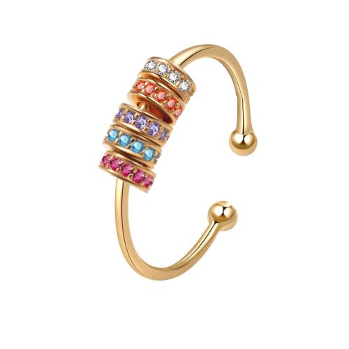 Cubi Circonia Micro Pave anello in ottone, placcato, Micro spianare cubic zirconia & per la donna, nessuno, Venduto da PC