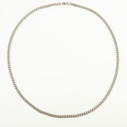 Stainless Steel Chain Necklace 304 Stainless Steel fashion jewelry & Unisex Length Approx 60 cm Sold By PC