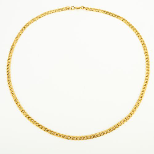 Stainless Steel Chain Necklace 304 Stainless Steel fashion jewelry & Unisex Length Approx 60 cm Sold By PC