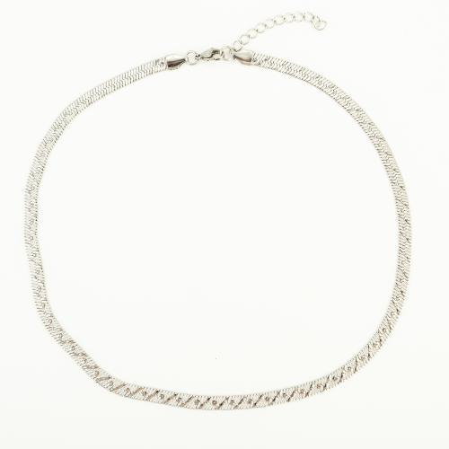 Stainless Steel Chain Necklace 304 Stainless Steel fashion jewelry & Unisex Length Approx 50 cm Sold By PC