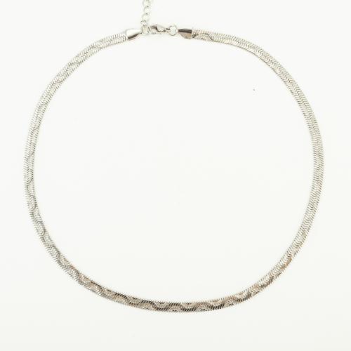 Rostfritt stål kedja halsband, 304 rostfritt stål, mode smycken & Unisex, Längd Ca 50 cm, Säljs av PC