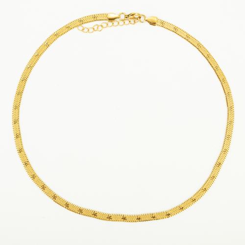 Rostfritt stål kedja halsband, 304 rostfritt stål, mode smycken & Unisex, Längd Ca 50 cm, Säljs av PC