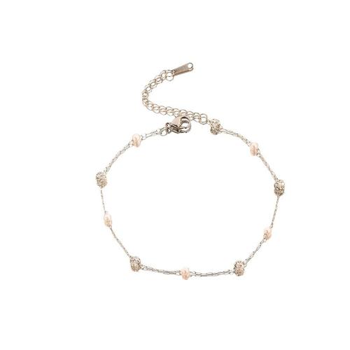 Parures de bijoux, Acier titane, avec perle de plastique, Placage, bijoux de mode & styles différents pour le choix & pour femme, couleur originale, Vendu par PC