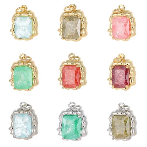 Brass Jewelry Pendants with Crystal plated DIY Sold By PC