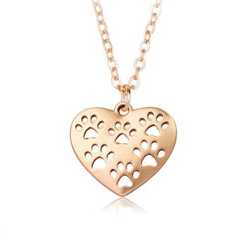 Zinc Alloy Jewelry Necklace plated for woman & hollow golden Sold By PC