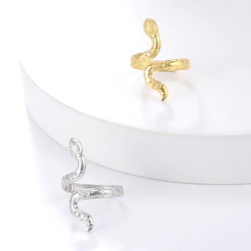 Stainless Steel Finger Ring 304 Stainless Steel Snake fashion jewelry & Unisex Sold By PC