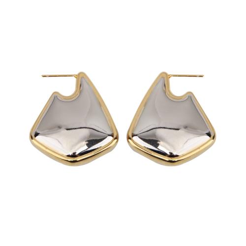 Sinc Alloy Earring Graí, jewelry faisin & do bhean, 36x30mm, Díolta De réir Péire