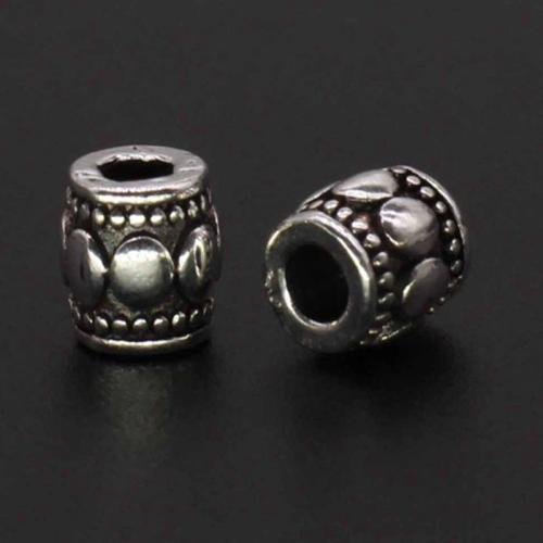 Zink Alloy Spacer Pärlor, antik silver pläterad, DIY, nickel, bly och kadmium gratis, 7.02x6.87mm, Hål:Ca 3mm, Säljs av PC