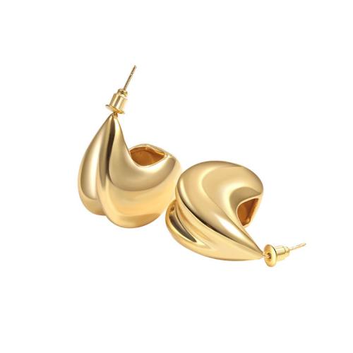 Brass Stud Earring plated for woman Sold By Pair