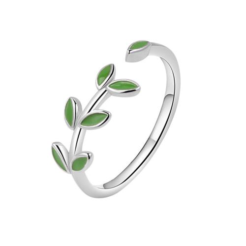 Brass Finger Ring plated for woman & epoxy gel platinum color Sold By PC