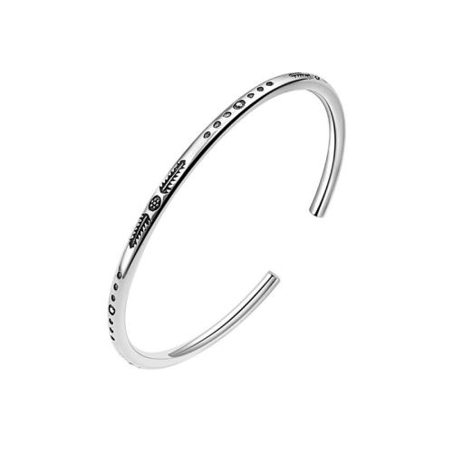 Mässing Armband, plated, för kvinna, silver, Säljs av PC