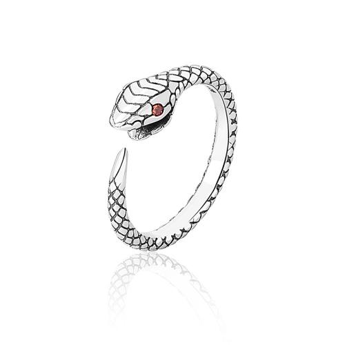 Kubieke Circonia Micro Pave Brass Ring, Messing, plated, micro pave zirconia & voor vrouw, platina kleur, Verkocht door PC