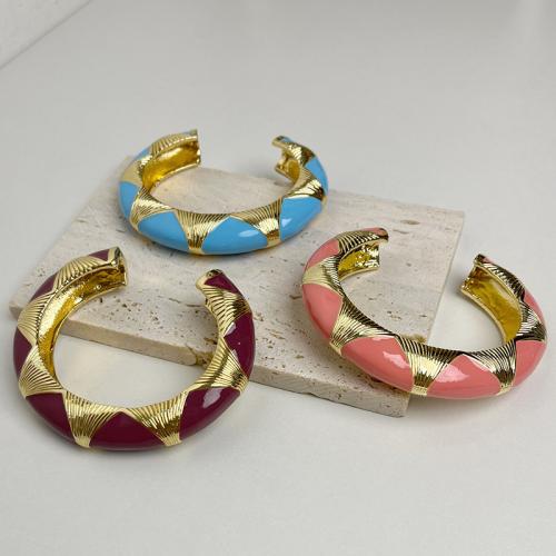 Zinc Alloy Bangle fashion jewelry & for woman & enamel diameter about 6 cm width about 1.6 cm Sold By PC