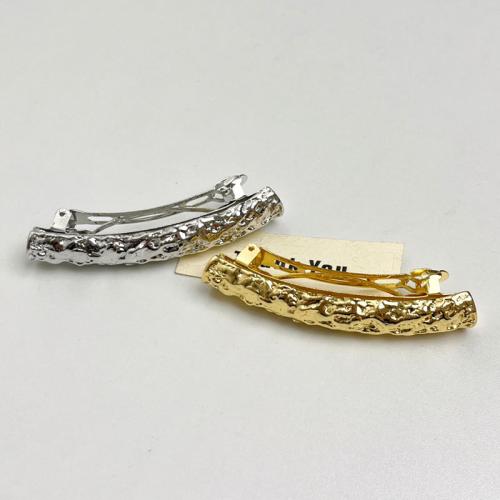 Sinc Alloy Ag tarraingt Spring Gruaige Clip, jewelry faisin & do bhean, dathanna níos mó le haghaidh rogha, 75x14mm, Díolta De réir PC