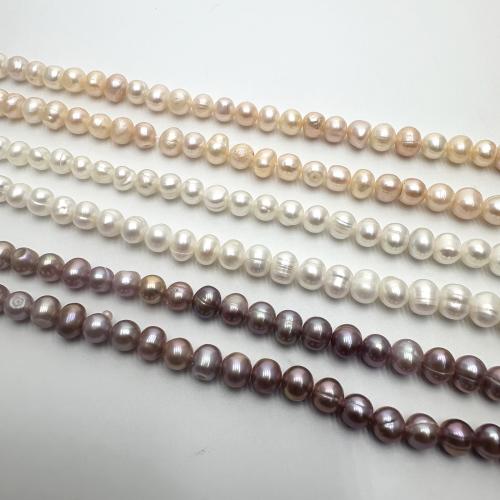 Krumpir Kulturan Slatkovodni Pearl perle, možete DIY, više boja za izbor, 5-6mm, Prodano Per Približno 36 cm Strand