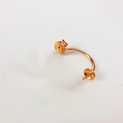 925 Sterling Silver Ear Nut Component DIY Diameter of empty mm;Needle .65mm Sold By Pair