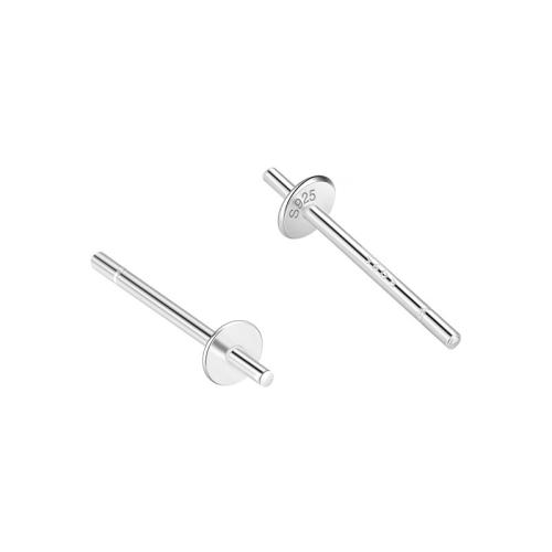 925 Sterling Silver Earring bericht, 925 sterling zilver, DIY & zonder earnut & verschillende grootte voor keus, meer kleuren voor de keuze, Verkocht door pair