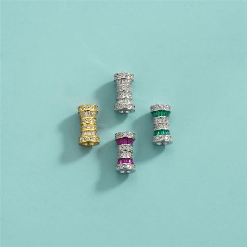 925 Sterling Silver Screw Clasp DIY & micro pave cubic zirconia mixed colors Approx 1mm Approx Sold By Lot