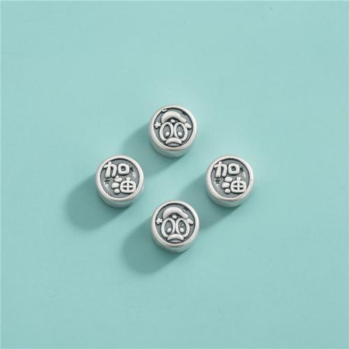 Spacer Perlen Schmuck, 925er Sterling Silber, DIY, 10.80mm, Bohrung:ca. 2.5mm, verkauft von PC