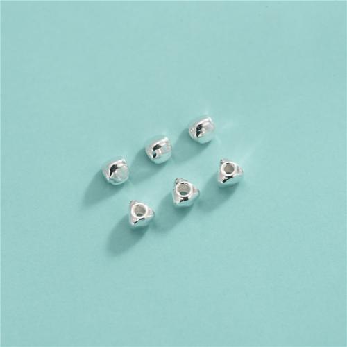 Perles en argent sterling 925, DIY, 3x2.50mm, Trou:Environ 1.2mm, Vendu par PC