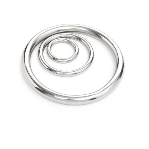 Ruostumaton teräs linkittäminen Ring, 304 Stainless Steel, erikokoisia valinnalle, alkuperäinen väri, Myymät PC