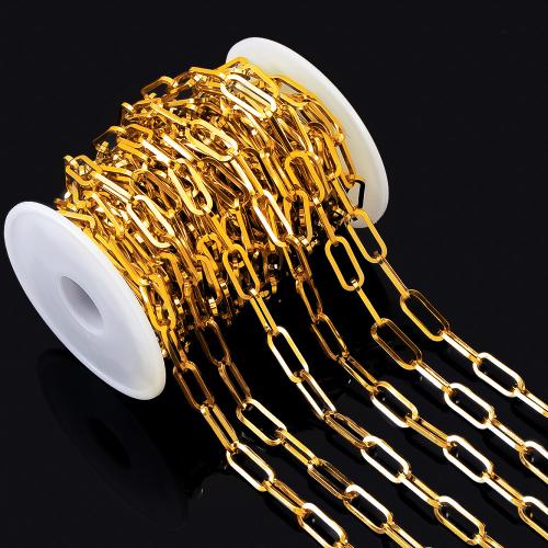 Stainless Steel Jewelry Chain 304 Stainless Steel Vacuum Ion Plating DIY Sold By Bag