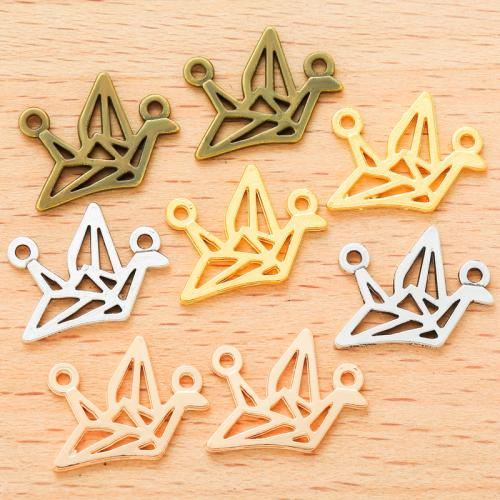 Zinc Alloy Pendants Thousand Origami Cranes plated DIY Sold By Bag