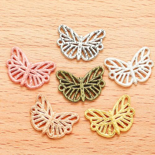 Zinc Alloy Connector Butterfly plated DIY & 1/1 loop Sold By Bag