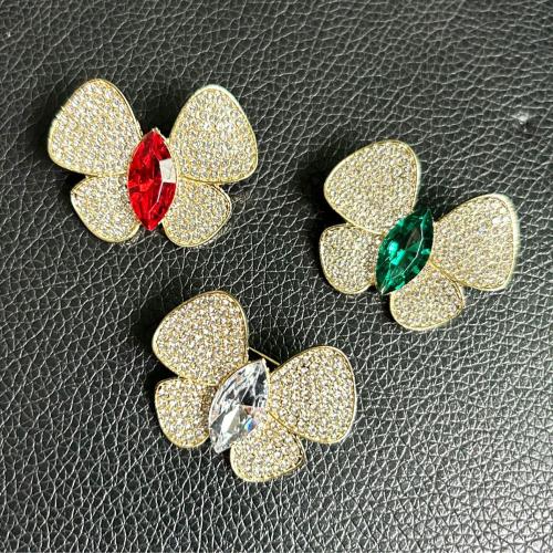 Zinc Alloy Brooches plated for woman & with rhinestone Sold By PC