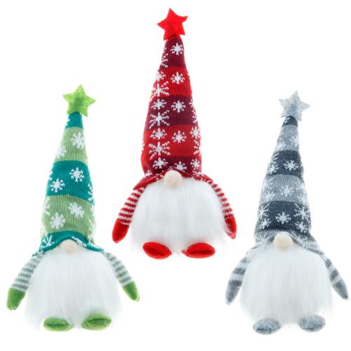 Knitted Fabric Christmas Doll lightening & without battery Sold By PC