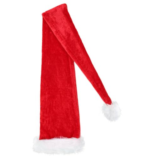 Doek Hoed van Kerstmis, met Pluche, verschillende grootte voor keus, rood, Verkocht door PC