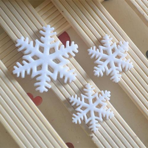 Mobile Phone DIY Decoration Resin Snowflake Christmas Design white Sold By PC