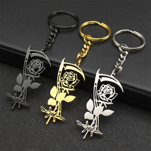 Stainless Steel Key Clasp 304 Stainless Steel fashion jewelry & Unisex & hollow Sold By PC