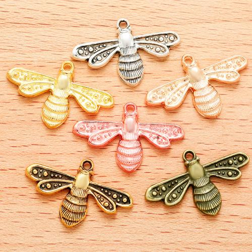 Zinc Alloy Animal Pendants Bee plated DIY Sold By Bag