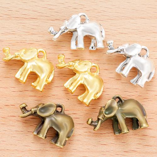 Zinklegierung Tier Anhänger, Elephant, plattiert, DIY, keine, 21x15mm, 100PCs/Tasche, verkauft von Tasche