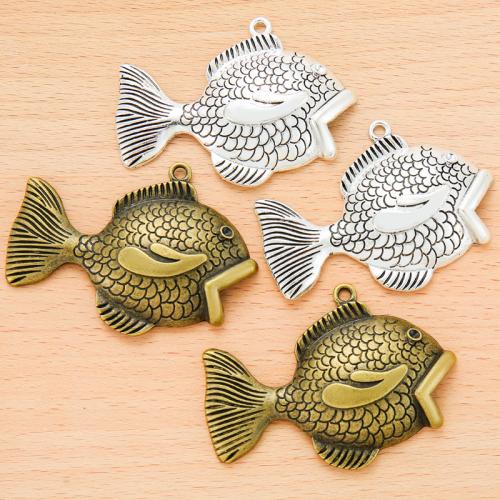 Zinc Alloy Animal Pendants Fish plated DIY Sold By Bag