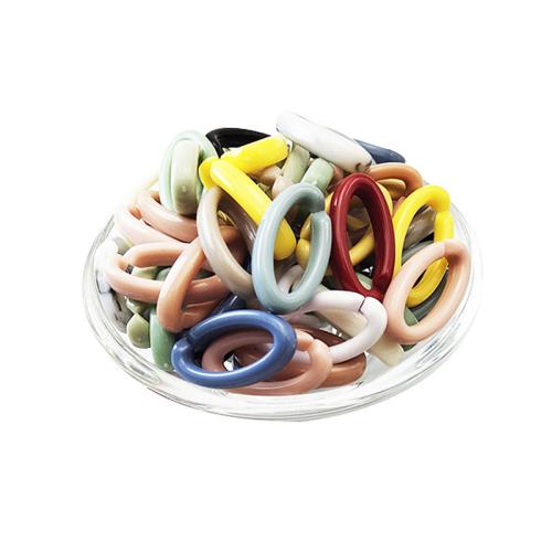 Acryl Linking Ring, DIY, meer kleuren voor de keuze, 19x35mm, Ca 263pC's/Bag, Verkocht door Bag