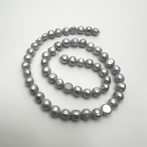 Keshi Cultured Freshwater Pearl Beads DIY grey 7-8mm Sold Per Approx 37 cm Strand