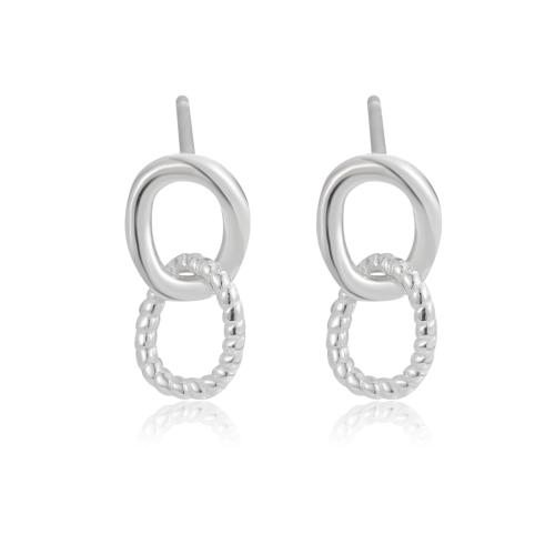 Sterling Silver Jewelry orecchino, 925 sterline d'argento, gioielli di moda & per la donna, 10.70mm, Venduto da coppia