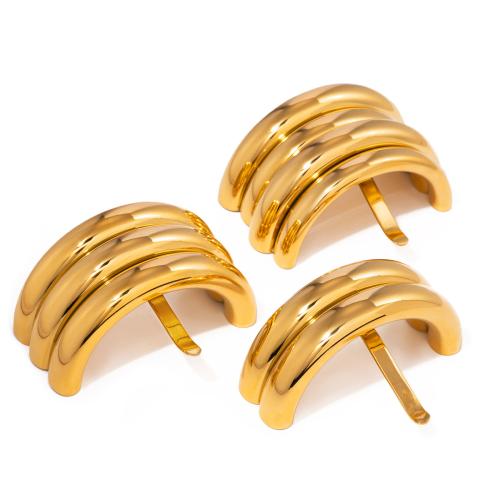 Hair Pins 304 Stainless Steel Vacuum Ion Plating fashion jewelry & for woman golden Sold By PC