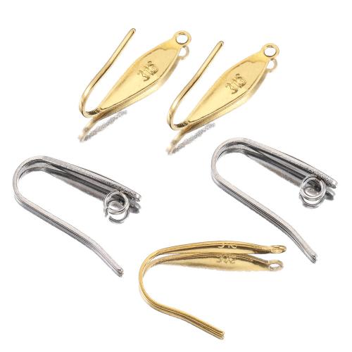 Stainless Steel Hook slangetje, 304 roestvrij staal, DIY, meer kleuren voor de keuze, 10x20mm, Ca 100pC's/Bag, Verkocht door Bag