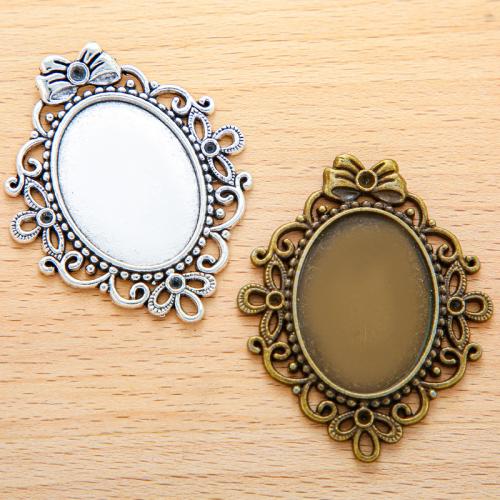 Zinc Alloy Pendant Cabochon Setting plated DIY Sold By Bag