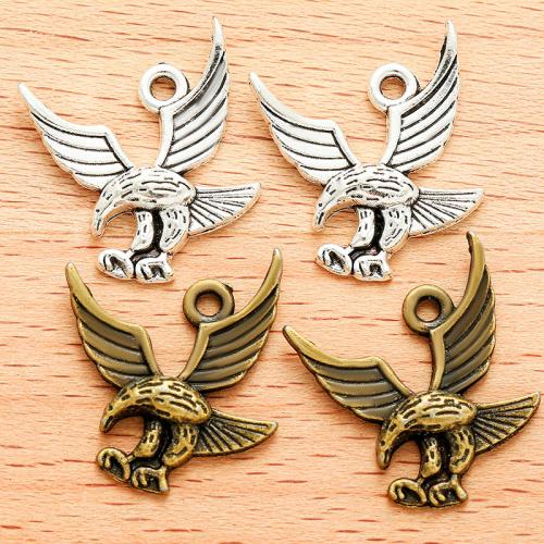 Zinc Alloy Animal Pendler, Eagle, forgyldt, du kan DIY, flere farver til valg, 19x17.50mm, 100pc'er/Bag, Solgt af Bag