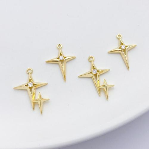 Cubic Zirconia Micro Pave bronze Pingente, cobre, banhado, DIY & Vario tipos a sua escolha & micro pavimento em zircônia cúbica, dourado, vendido por PC