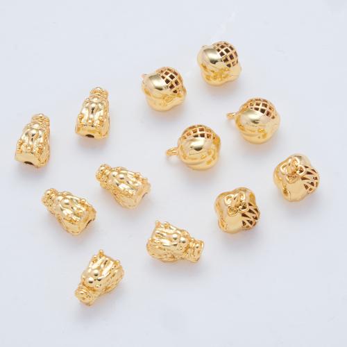 Brass Jewelry Pendants plated DIY gold Sold By PC