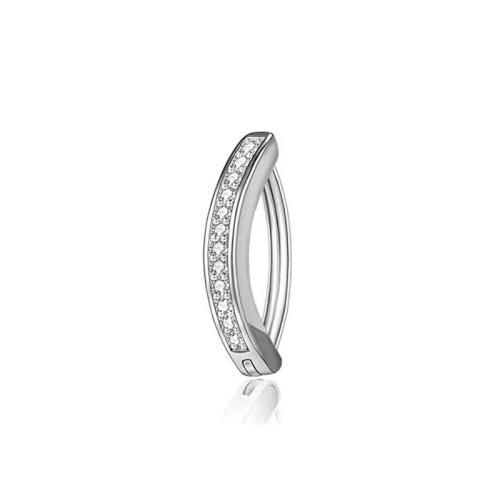 Ruostumaton teräs vatsa Ring, 304 Stainless Steel, Unisex & eri tyylejä valinta & Micro Pave kuutiometriä zirkonia, enemmän värejä valinta, Myymät PC