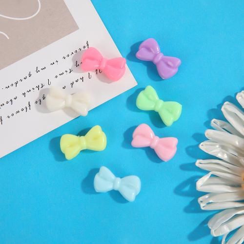 Resin Jewelry Beads Bowknot DIY mixed colors 18mm Sold By Lot