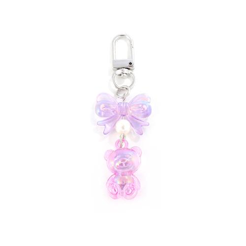 Zinc Alloy Key Clasp Acrylic with Zinc Alloy for woman Sold By PC